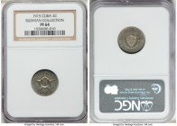 Republic Proof 2 Centavos 1915 PR64 NGC, Philadelphia mint, KM-A10. Mintage: 150. The first year of this just two-year type, and an issue that comes h...