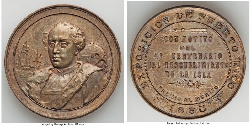 Spanish Colony. temp. Alfonso XIII copper "Exposition for the 400th Anniversary ...