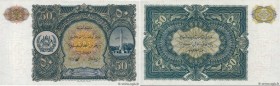 Country : AFGHANISTAN 
Face Value : 50 Afghanis Non émis 
Date : (1936) 
Period/Province/Bank : Ministry of Finance 
Catalogue reference : P.19r 
Alph...