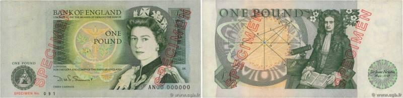 Country : ENGLAND 
Face Value : 1 Pound Spécimen 
Date : (1981-1984) 
Period/Pro...