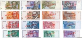 Country : CROATIA 
Face Value : 5 au 1000 Kuna Spécimen 
Date : 31 octobre 1993 
Period/Province/Bank : Narodna Banka Hrvatske 
Catalogue reference : ...