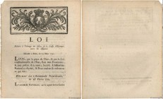 Country : FRANCE 
Face Value : Loi  
Date : 15 mars 1791 
Period/Province/Bank : Assignats 
Catalogue reference : Ass.- 
Commentary : Texte de loi rel...