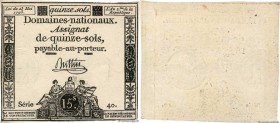 Country : FRANCE 
Face Value : 15 Sols  
Date : 23 mai 1793 
Period/Province/Bank : Assignats 
Catalogue reference : Ass.41a 
Additional reference : P...