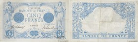 Country : FRANCE 
Face Value : 5 Francs BLEU  
Date : 17 novembre 1916 
Period/Province/Bank : Banque de France, XXe siècle 
Catalogue reference : F.0...