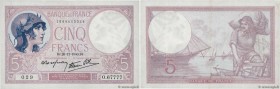 Country : FRANCE 
Face Value : 5 Francs VIOLET modifié  
Date : 26 décembre 1940 
Period/Province/Bank : Banque de France, XXe siècle 
Catalogue refer...