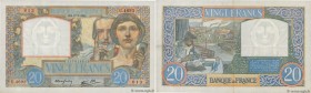 Country : FRANCE 
Face Value : 20 Francs TRAVAIL ET SCIENCE  
Date : 17 juillet 1941 
Period/Province/Bank : Banque de France, XXe siècle 
Catalogue r...