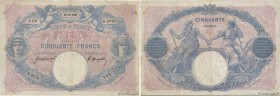 Country : FRANCE 
Face Value : 50 Francs BLEU ET ROSE  
Date : 18 décembre 1920 
Period/Province/Bank : Banque de France, XXe siècle 
Catalogue refere...