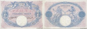 Country : FRANCE 
Face Value : 50 Francs BLEU ET ROSE  
Date : 13 septembre 1922 
Period/Province/Bank : Banque de France, XXe siècle 
Catalogue refer...