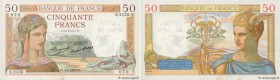 Country : FRANCE 
Face Value : 50 Francs CÉRÈS  
Date : 04 juillet 1935 
Period/Province/Bank : Banque de France, XXe siècle 
Catalogue reference : F....