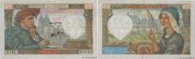 Country : FRANCE 
Face Value : 50 Francs JACQUES CŒUR  
Date : 02 octobre 1941 
Period/Province/Bank : Banque de France, XXe siècle 
Catalogue referen...