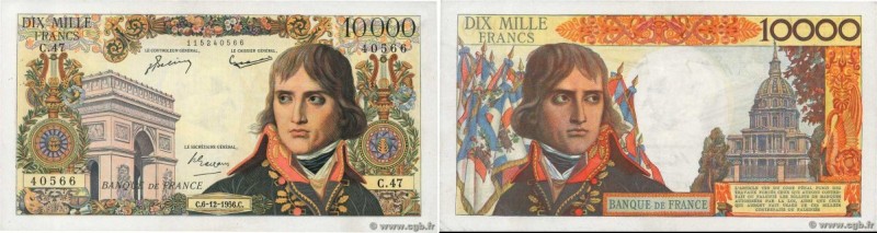 Country : FRANCE 
Face Value : 10000 Francs BONAPARTE  
Date : 06 décembre 1956 ...