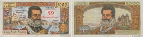 Country : FRANCE 
Face Value : 50 NF sur 5000 Francs HENRI IV  
Date : 30 octobre 1958 
Period/Province/Bank : Banque de France, XXe siècle 
Catalogue...