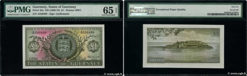 Country : GUERNSEY 
Face Value : 1 Pound  
Date : (1969) 
Period/Province/Bank :...