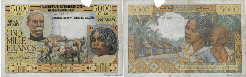 Country : MADAGASCAR 
Face Value : 5000 Francs - 1000 Ariary  
Date : 23 novembr...