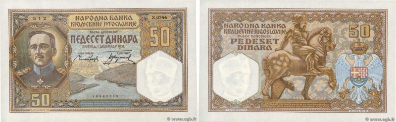 Country : YUGOSLAVIA 
Face Value : 50 Dinara  
Date : 01 décembre 1931 
Period/P...