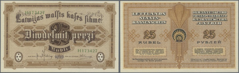 Latvia /Lettland
25 Rubli 1919 P. 5h, series ”H”, sign. Kalnings, crisp origina...