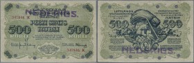 Latvia /Lettland
Rare contemporary forgery of 500 Rubli 1920 P. 8c(f), series ”K”, cancelled by the bank officials, stamped ”NEDERIGS” = ”USELESS”, a...