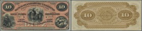 Argentina / Argentinien
Banco Oxandaburu y Garbino 10 Bolivianos 1869 remainder without signature in perfect condition, just a very few creases in th...