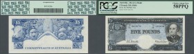 Australia / Australien
5 Pounds ND(1960) P. 35a, PCGS graded 58PPQ, choice about new.