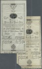 Austria / Österreich
pair of the 5 Gulden Wiener-Stadt-Banco-Zettel 1800, P.A31, one in Fine condition with some folds and stains, the other one in w...