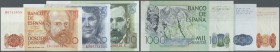 Spain / Spanien
set of 3 notes containing 200 - 1000 Pesetas 1980 P. 156-158, the first two in condition UNC, the last one in condition aUNC. (3 pcs)