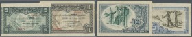 Spain / Spanien
set of 2 notes containing 5 Pesetas 1937 P. S561 (VF-) and 10 Pesetas 1937 P. S562 (VF). (2 pcs)