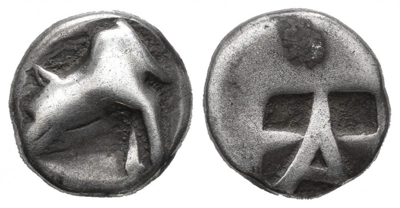 Peloponeso. Argolos. Tetróbolo. 490-480 a.C. Argos. (Gc-2663). Ag. 2,82 g. BC+. ...