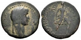 Tracia. Perinthos. AE 25. Siglos II-I a.C. (Schönert-Geiss-120). Anv.: Cabeza de Demeter velado y con diadema a la derecha, sosteniendo espigas de tri...