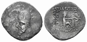 Imperio Parto. Sinatruces. Dracma. 95-87 a.C. (Gc-7394). (Sellwood-33). Ag. 3,27 g. BC+/MBC-. Est...50,00. /// ENGLISH DESCRIPTION: Kingdom of Parthia...