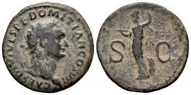 Domiciano. As. 80 d.C. Roma. (Spink-2692 variante). Ae. 5,91 g. BC+/MBC-. Est...45,00. /// ENGLISH DESCRIPTION: Domitian. Unit. 80 d.C. Rome. (Spink-2...