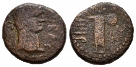 Domiciano. Ascalon. 94-95 d.C. Judea. (Yashin-124). Ae. 5,61 g. BC. Est...25,00. /// ENGLISH DESCRIPTION: Domitian. 94-95 d.C. Judaea. (Yashin-124). A...