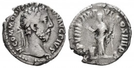 Cómodo. Denario. 184 d.C. Roma. (Spink-5669). (Ric-73). (Seaby-446). Ag. 2,83 g. MBC-. Est...30,00. /// ENGLISH DESCRIPTION: Commodus. Denarius. 184 d...
