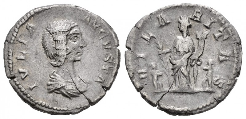 Julia Domna. Denario. 208 d.C. Roma. (Spink-6587). (Ric-557). (Seaby-79). Rev.: ...