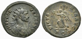 Probo. Antoniniano. 280-281 d.C. Roma. (Spink-12052). (Ric-214). Rev.: VICTORIA AVG. Corona entre R y S en exergo. Ae. 3,44 g. MBC. Est...35,00. /// E...