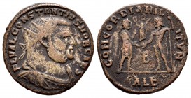Constancio I. Antoniniano. 296-297 a.C. Alejandría. (Spink-1419). (Ric-48a). Rev.: CONCORDIA MILITVM. Ae. 3,21 g. BC. Est...30,00. /// ENGLISH DESCRIP...