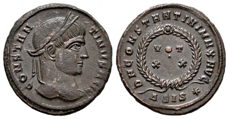 Constantino I. Centenional. 320-321 d.C. Siscia. (Spink-16219). (Ric-159). Rev.:...