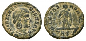 Teodora. Centenional. 337-340 d.C. Treveri. (Spink-17500). Ae. 1,65 g. MBC. Est...20,00. /// ENGLISH DESCRIPTION: Theodora. Centenionalis. 337-340 d.C...