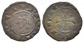 Corona de Aragón. Federico III. Dinero. (1296-1337). Sicilia. (Cru-582). (Cru C.G-2567). Ve. 0,65 g. Estrella en 2º Cuadrante. MBC-. Est...40,00. /// ...