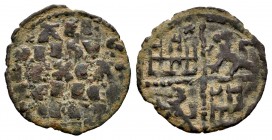 Reino de Castilla y León. Alfonso X (1252-1284). Dinero. (Abm-234). (Bautista-365). Ae. 0,72 g. Roseta en el primer cuadrante. MBC. Est...25,00. /// E...