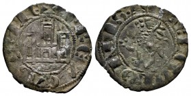 Reino de Castilla y León. Fernando IV (1295-1312). Dinero. Cuenca. (Abm-322 (Como Pepión)). (Bautista-453.1). Ve. 0,76 g. Cuenco sin base bajo el cast...