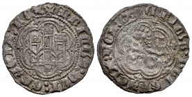 Reino de Castilla y León. Enrique III (1390-1406). Blanca. Cuenca. (Bautista-768 variante). (Abm-600). Rev.: ...REX:CA. Ve. 1,91 g. Con cuenco bajo el...