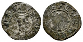 Reino de Castilla y León. Enrique III (1390-1406). Seisen. Burgos. (Bautista-784). Ve. 0,59 g. Estrella y B en el 1º y 4º cuadrantes. BC+. Est...40,00...