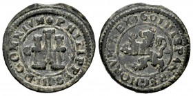 Felipe III (1598-1621). 2 maravedís. 1601. Segovia. C. (Cal-182). (Jarabo-Sanahuja-C39). Ae. 3,39 g. MBC. Est...25,00. /// ENGLISH DESCRIPTION: Philip...