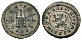 Felipe III (1598-1621). 2 maravedís. 1619. Segovia. (Cal-853). (Jarabo-Sanahuja-D269). Ae. 1,59 g. MBC/MBC+. Est...25,00. /// ENGLISH DESCRIPTION: Phi...