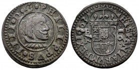 Felipe IV (1621-1665). 16 maravedís. 1663. Burgos. R. (Cal-440). (Jarabo-Sanahuja-M4). Ae. 3,83 g. MBC+. Est...25,00. /// ENGLISH DESCRIPTION: Philip ...