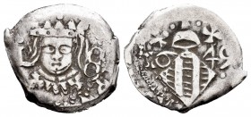 Felipe IV (1621-1665). Dieciocheno. 1649. Valencia. (Cal 2008-1115). Ag. 1,99 g. I 8 entre el busto. MBC. Est...20,00. /// ENGLISH DESCRIPTION: Philip...