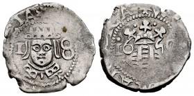 Felipe IV (1621-1665). Dieciocheno. 1650. Valencia. (Cal 2008-1116). Ag. 1,90 g. MBC-/MBC. Est...40,00. /// ENGLISH DESCRIPTION: Philip IV (1621-1665)...