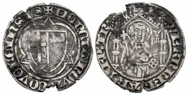 Alemania. Albus. (1388-1418). Trier. Erzbistum. Werner von Falkenstein. (Noss-287/288). Ag. 1,86 g. Falta de metal. MBC. Est...60,00. /// ENGLISH DESC...