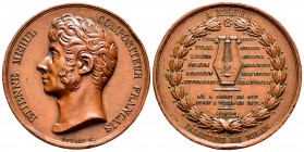 Medalla. 1822. Ae. 43,69 g. A Etienne Mehul compositor francés. Golpes en el canto. 41 mm. MBC+. Est...25,00. /// ENGLISH DESCRIPTION: Medal. 1822. Ae...