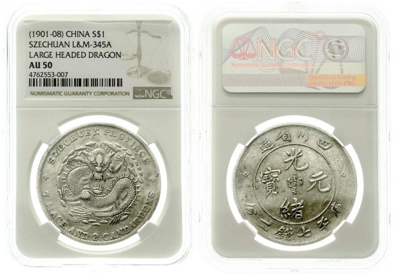 China
Qing-Dynastie. De Zong, 1875-1908
Dollar (Yuan) o.J. (1898). Provinz Sze...